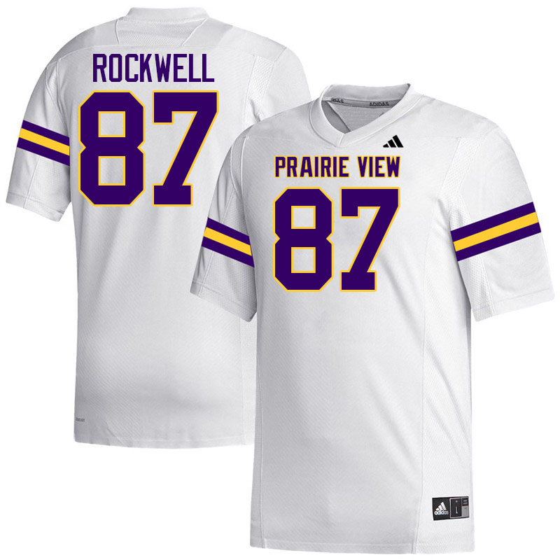 Prairie View A&M Panthers #87 Jyzaiah Rockwell College Football Jerseys,Uniforms Stitched-White